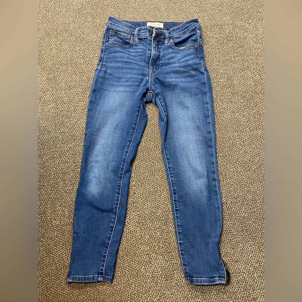 Madewell 10” Roadtripper High Rise Ankle Jeans with Side Zips